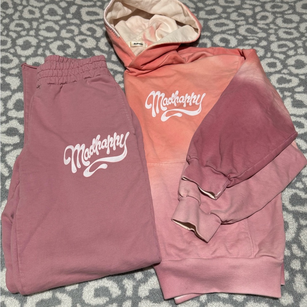 Madhappy Mauve Sweatpants and Tie Dye Hoodie